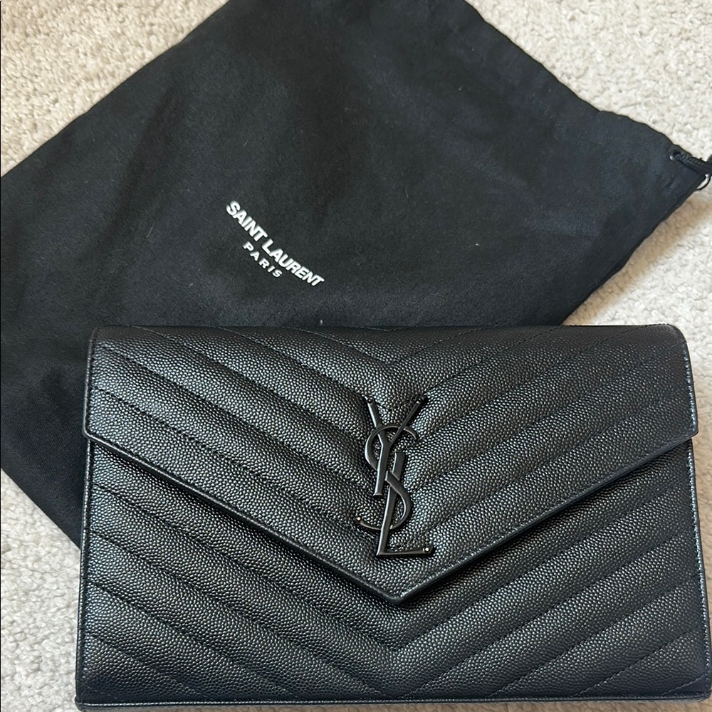 YSL Matelasse Chevron Monochrome Bag